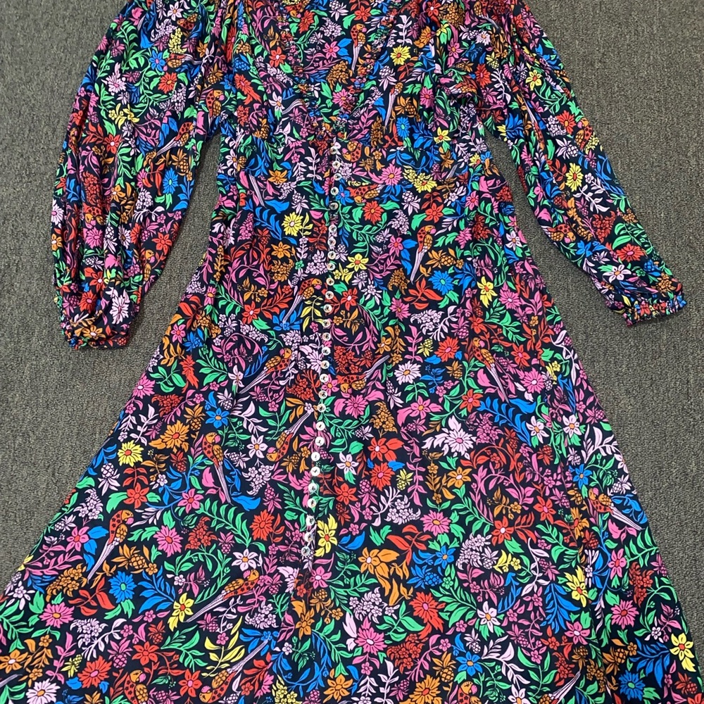 FARM Rio Multicolor Floral Midi Dress